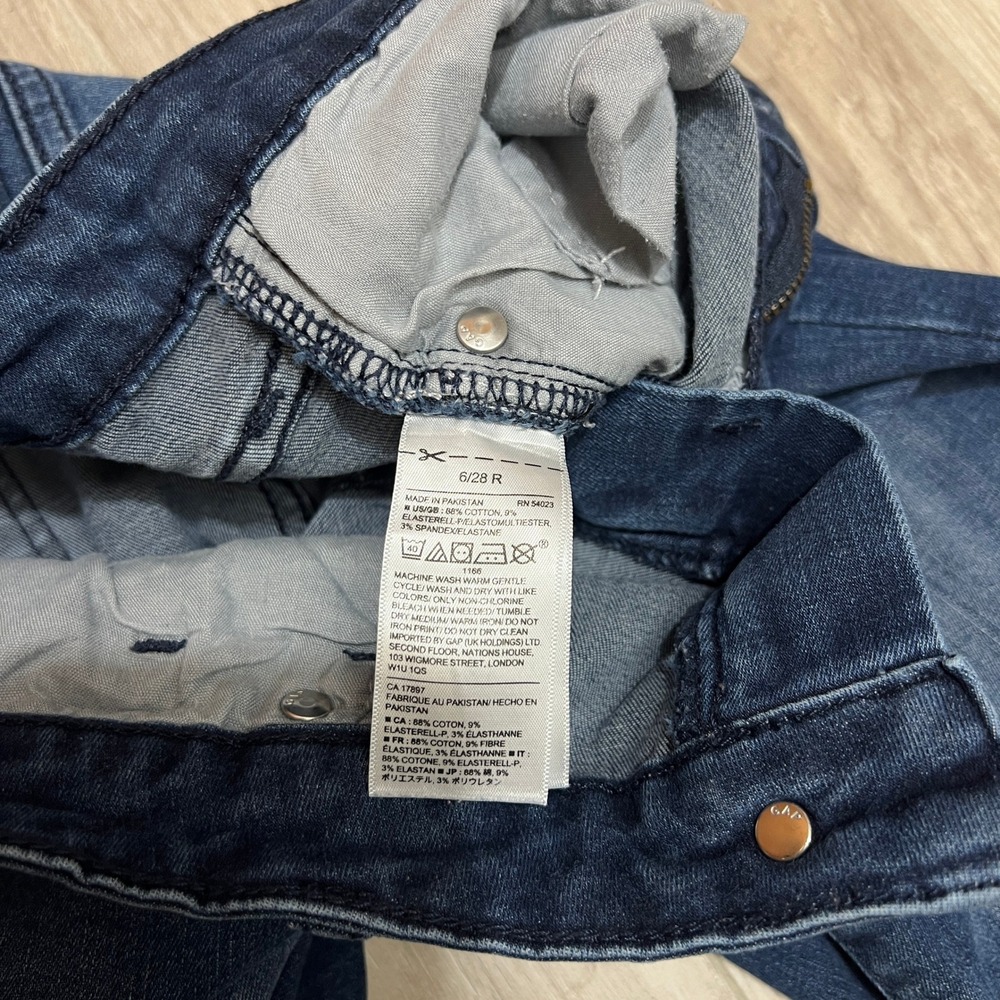 GAP Sculpted Legging Jeans Womens Size 6 Blue Skinny Stretch Denim - Picture 9 of 12